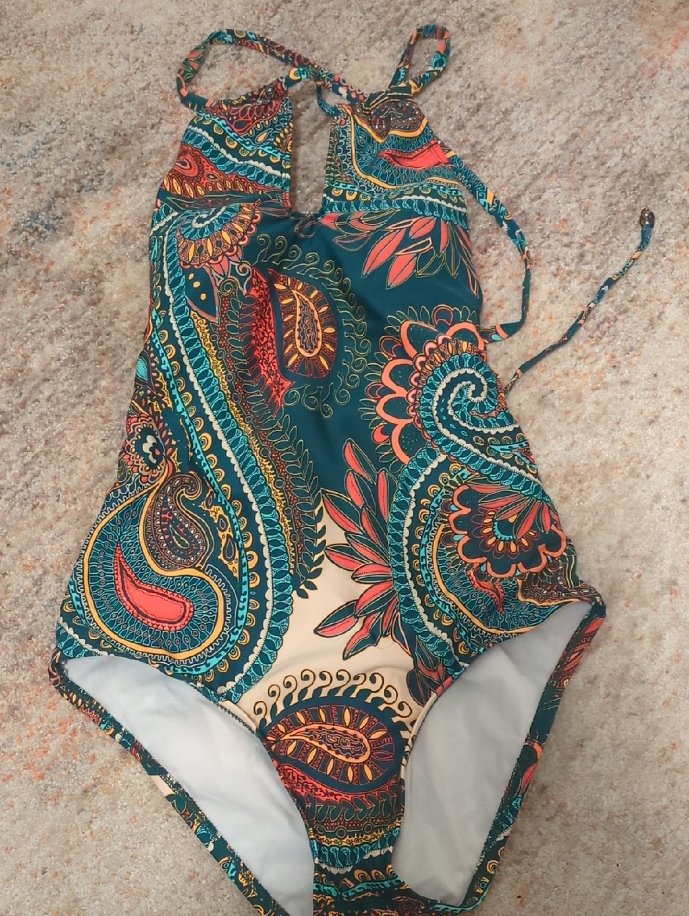 Teal Paisley One-Piece Swimsuit - Women's Swim